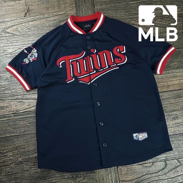 [MLB] LG 트윈스 야구 셔츠 네이비 M20388