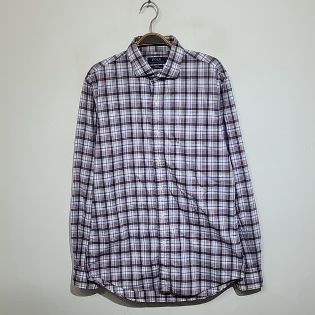 (M) 랄프로렌 폴로 셔츠 체크 남방 캐주얼 