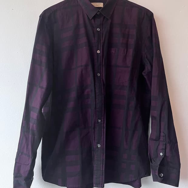 버버리 남성 노바체크코튼셔츠

