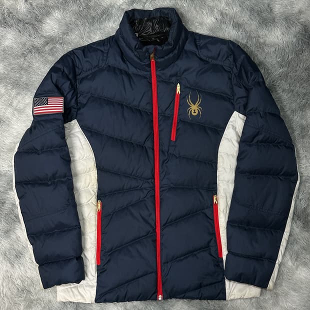 스파이더 usa 한정판 경량패딩 m