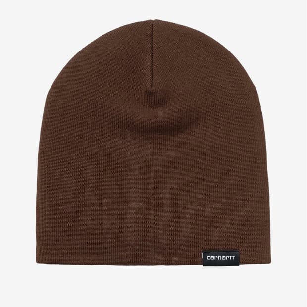 칼하트 스크립터 비니 브라운 컬러