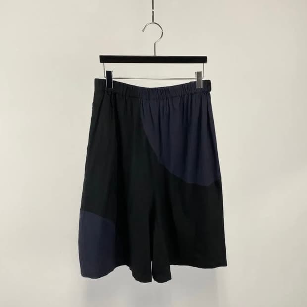 빈티지 CRESCENT 리넨 블렌드 멀티 컬러 스커트 팬츠