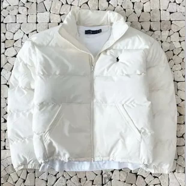 폴로 랄프로렌 아이보리 흰색 패딩 점퍼