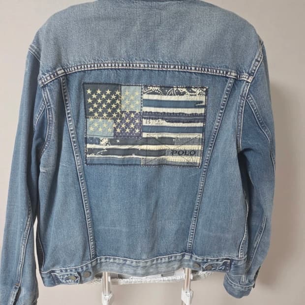 폴로 랄프로렌 데님앤서플라이 성조기 데님자켓 L