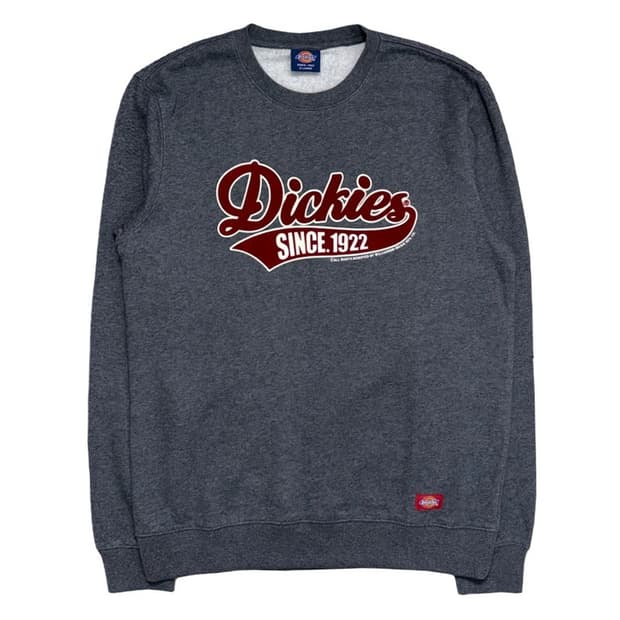 DICKIES 벨벳로고 맨투맨 그레이 XL