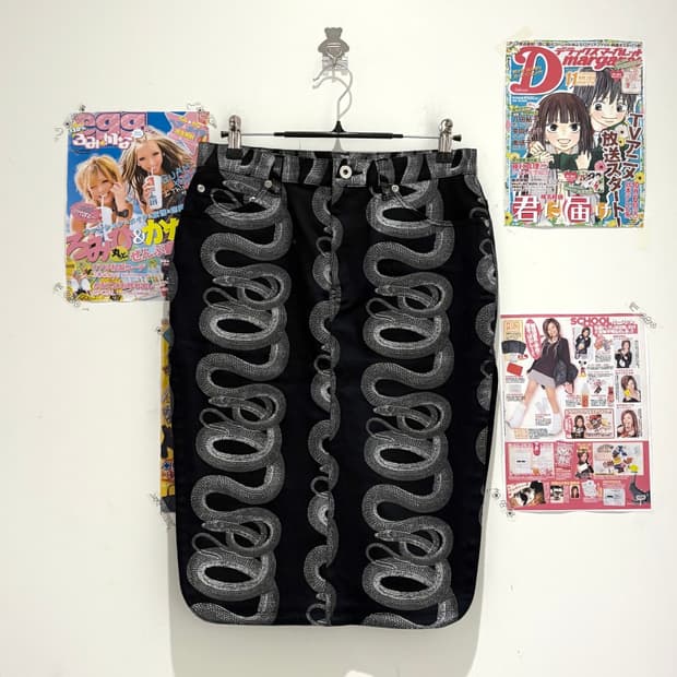 Hysteric Glamour Snake midi skirt
