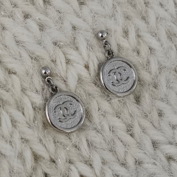 925실버 샤넬 정품 코인 귀걸이 업사이클링