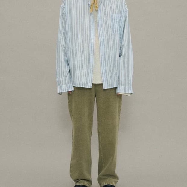 파르티멘토 스트라이프 오버핏 셔츠 새상품