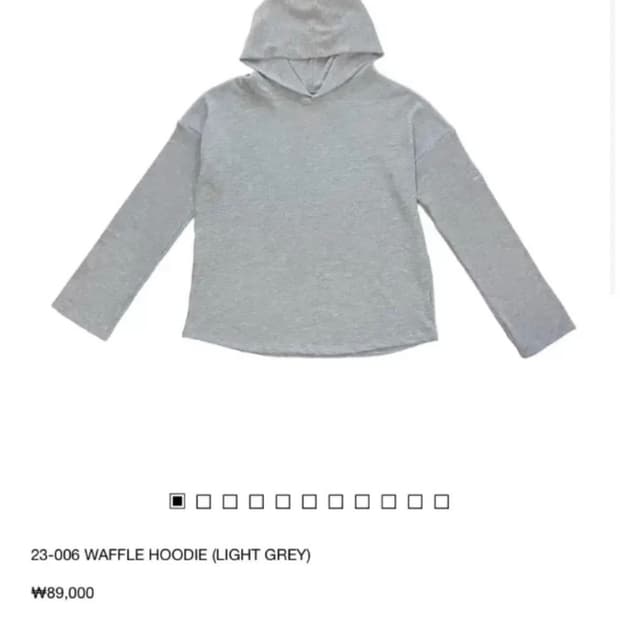 지초이컴포트 23_006 waffle hoodie 와플 후디