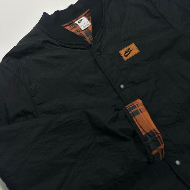 나이키 블랙 나일론 자켓