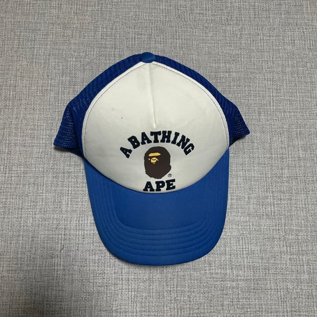 Bape 베이프 올드스쿨스트릿 컬리지 썸머 메쉬볼캡모자