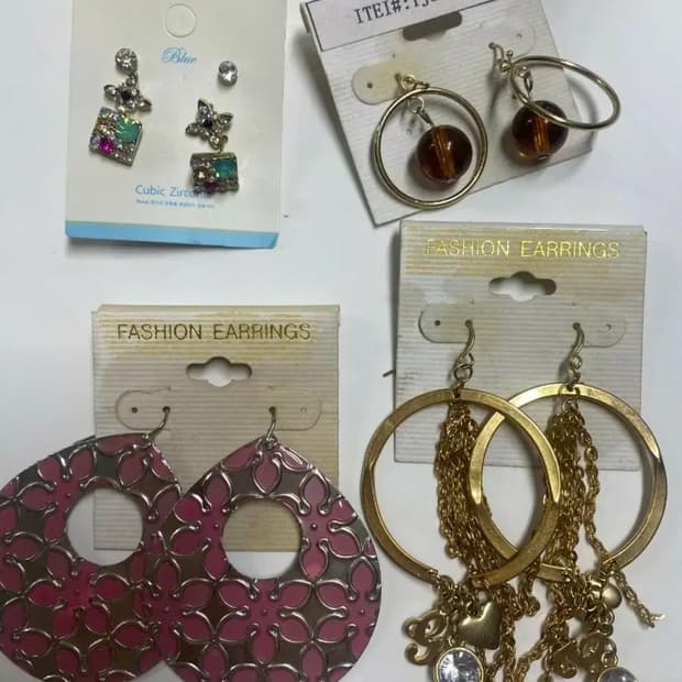 새상품 귀걸이 4종세트