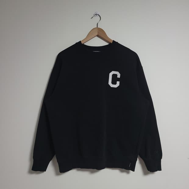 (M) COVERNAT 커버낫 블랙 C 로고 맨투맨