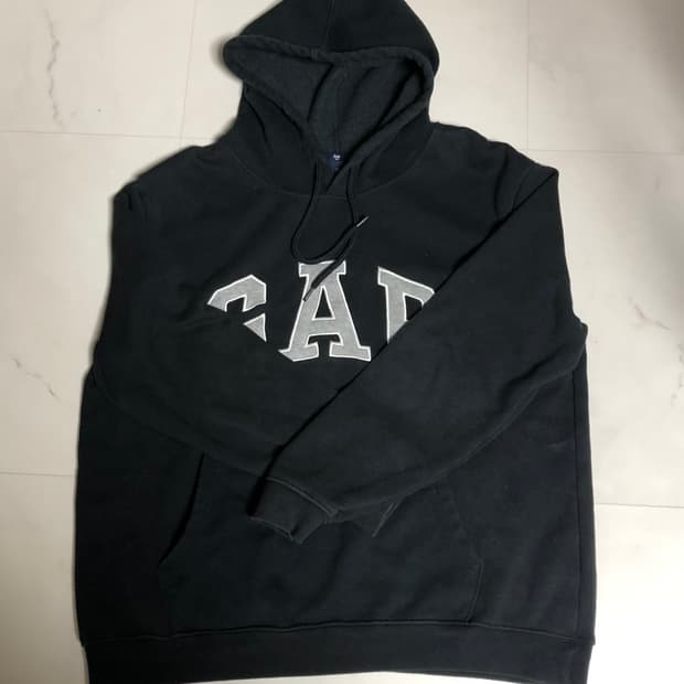 갭 후드티 검정 L