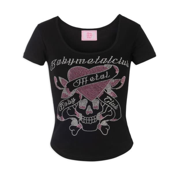 베이비메탈클럽 bmc twinkle skull t 스컬티 블랙