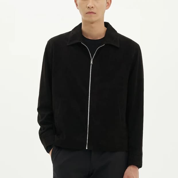 띠어리 24ss 스웨이드 헤즐턴 자켓/xl