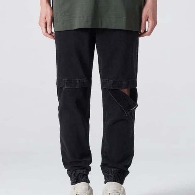 준지 무릎절개 조거팬츠 46