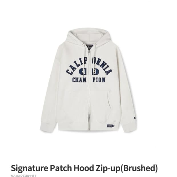 후아유 후드집업 아이보리 s