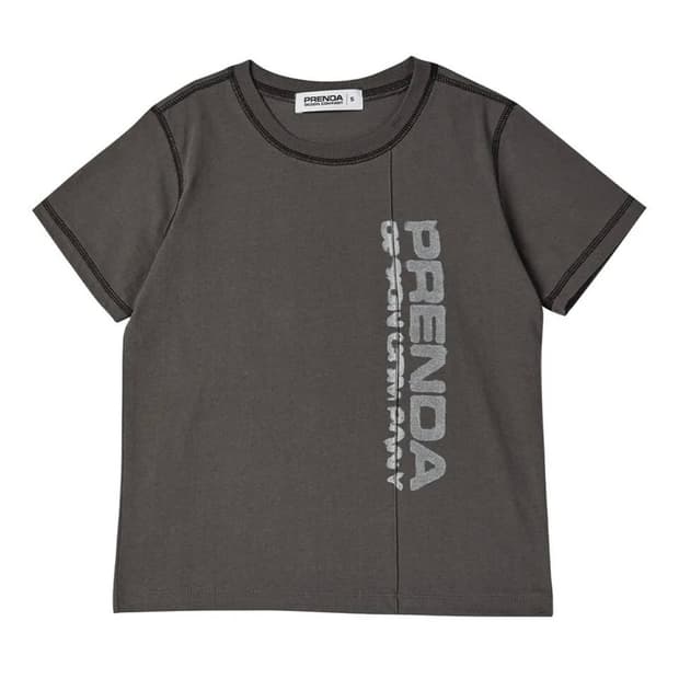 프렌다 반팔티 차콜 S사이즈