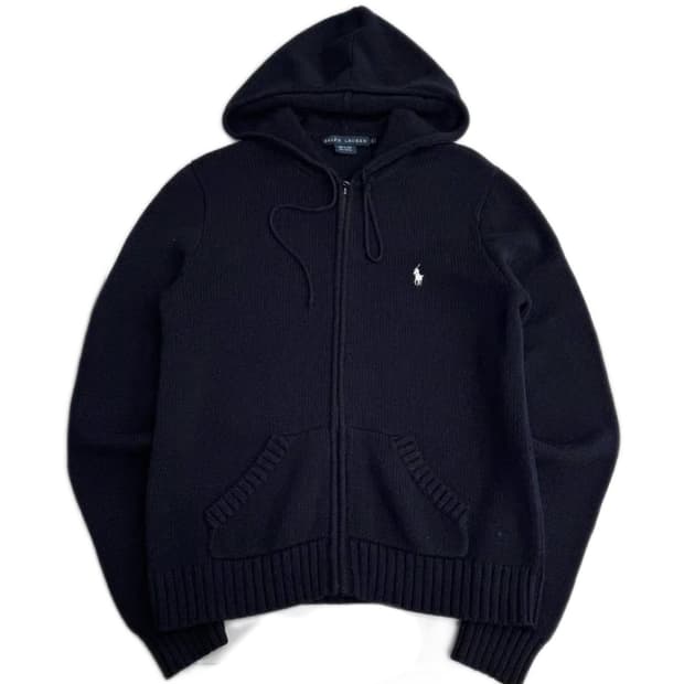 🔥폴로 랄프로렌 네이비 니트 후드집업🔥