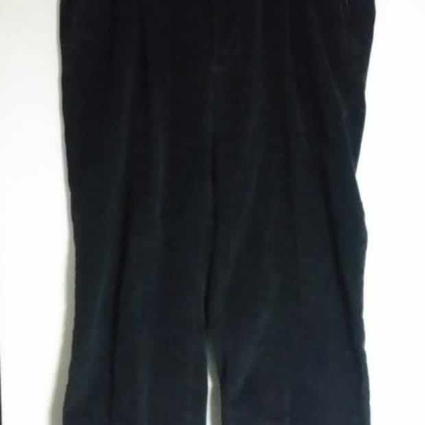 베버리힐즈 폴로클럽 남성 골덴 코듀로이 바지 블랙 36인치