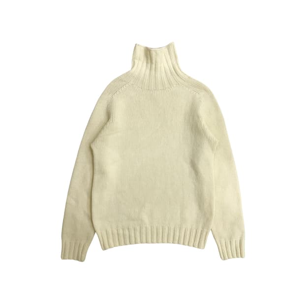 할리 오브 스코틀랜드 아이보리 터틀넥 목폴라 니트 L