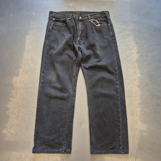 리바이스 505 블랙데님 팬츠