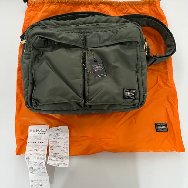 포터 올 뉴 탱커 슬링백 집 엑스라지 세이지 그린