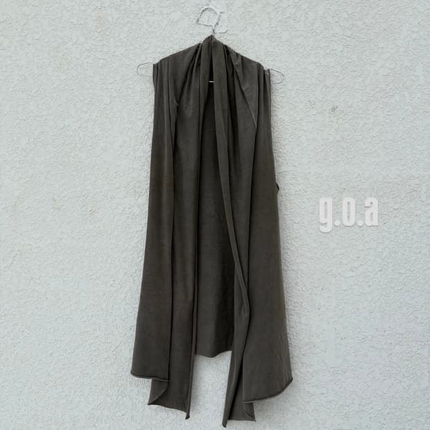 03 g.o.a drape vest cardigan (unisex) 