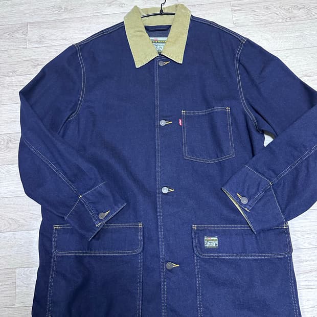 (M) 리바이스 데님 초어 코트 바버맛