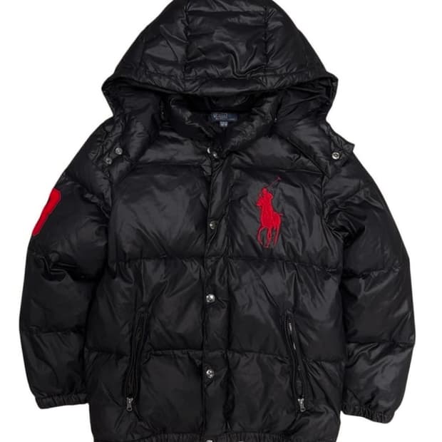 *희귀 폴로 빅포니 유광패딩