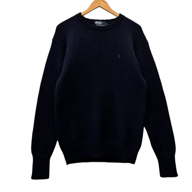 폴로 랄프로렌 네이비 울 100 니트