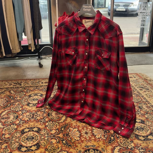 빈티지 플란넬 셔츠 XXL (599)