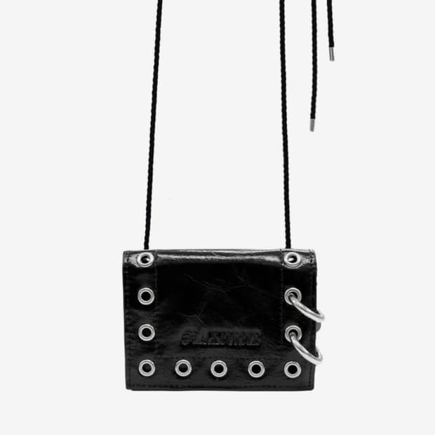 블랙퍼플 타카라 멀티 아일렛 카드지갑 크로스백 블랙