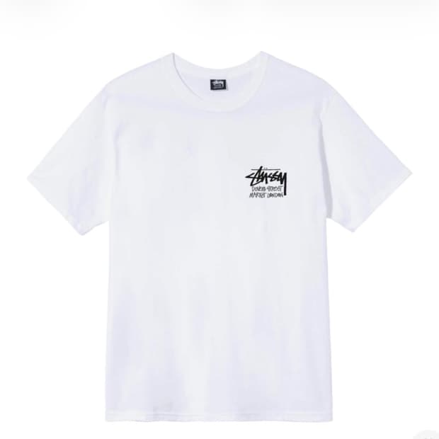 L) 스투시 스탁 도버 스트리트 마켓 런던 티셔츠 화이트