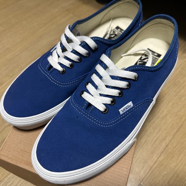 Vans vault 반스 볼트 어센틱 블루 스웨이드 270