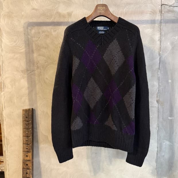 폴로 랄프로렌 패치 핸드 니트 105