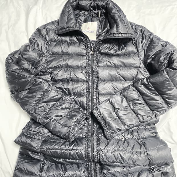 몽클레어 여성 경량 롱패딩 블랙 1사이즈(정)