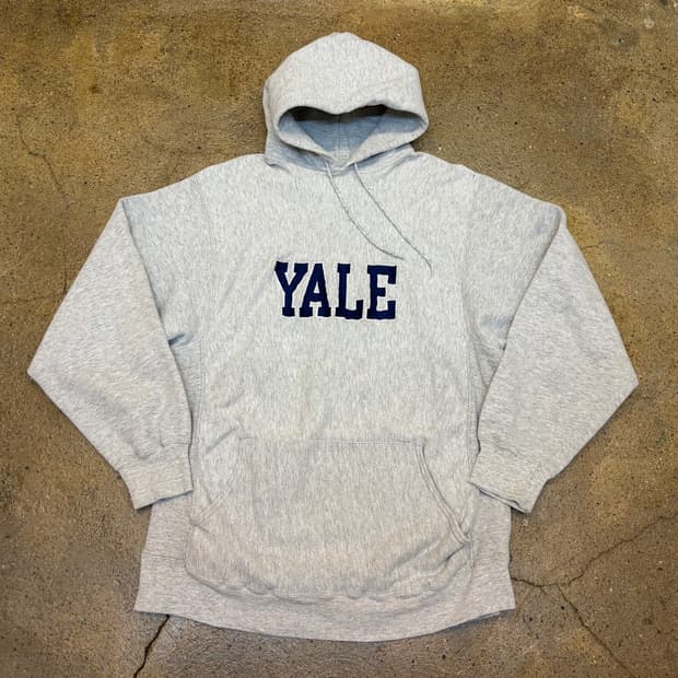 90s Made in USA 빈티지 SOFFE 예일대 리버스위브 후드티
