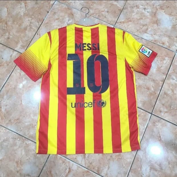 나이키 13 14 FC바르셀로나 메시 올드레플 축구져지