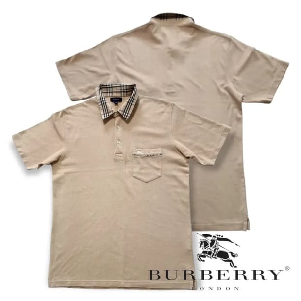 (M) 버버리반팔 버버리 카라티셔츠 burberry pk