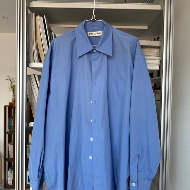 [48]아워레가시 버로우드 셔츠 블루