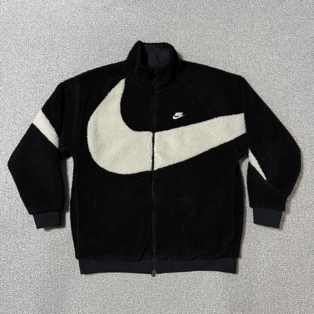 [정가 18만원] 나이키 빅 스우시 후리스 풀집업 2XL