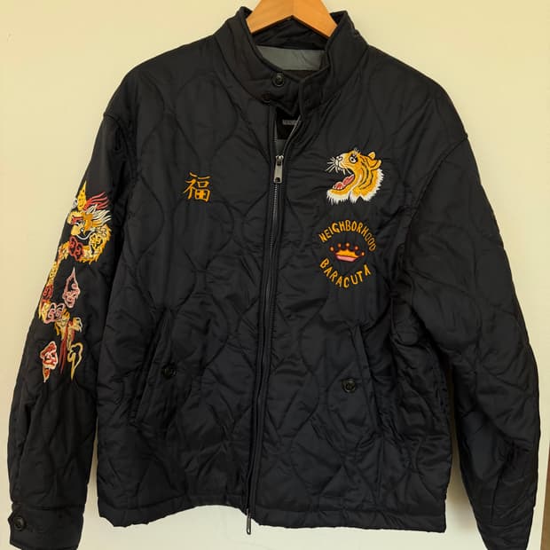 바라쿠다 x 네이버후드 퀼티드G4 자켓 네이비