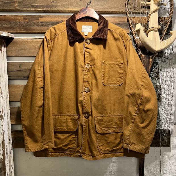 [L]70's Amerian Field USA 브라운 덕 캔버스 헌팅자켓