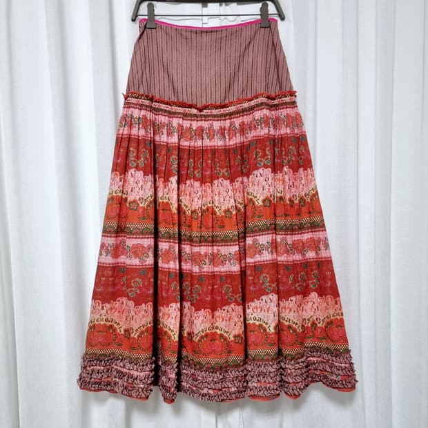 Oilily 오일릴리 플라워패턴 스커트 치마 (26-27인치쯤/표기36)