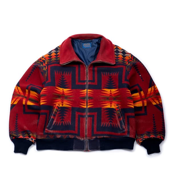 80’s Pendleton Bomber Leather Jacket