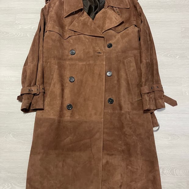 솔리드옴므 염소가죽코트 46