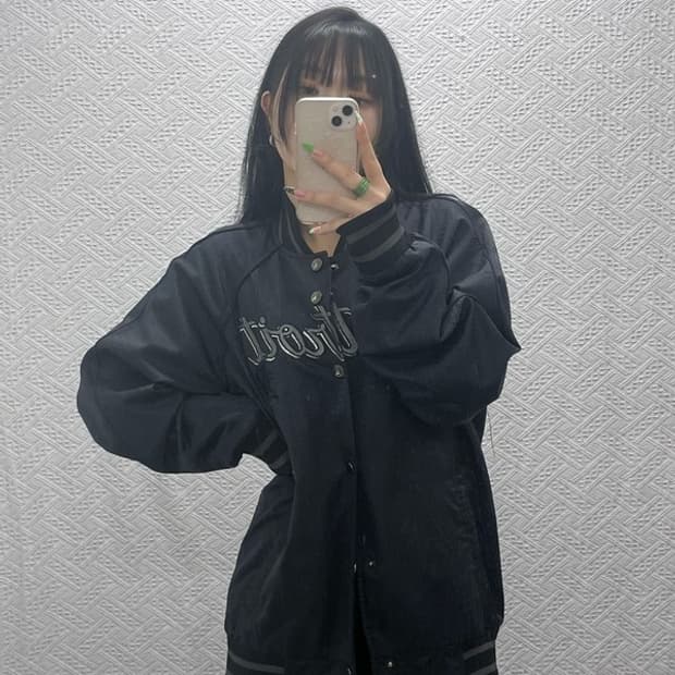 MLB 티트로이트 펑크 스컬 오버핏 바시티 자켓 100 C08900