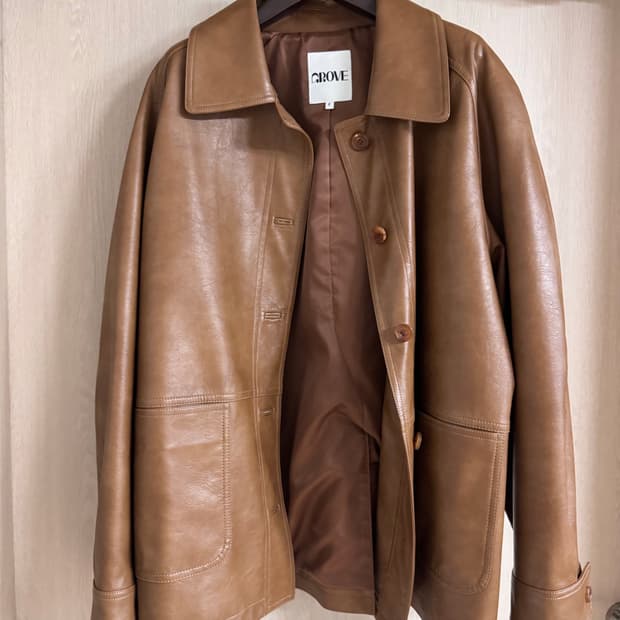 그로브스토어 해리엇 자켓 카멜 컬러